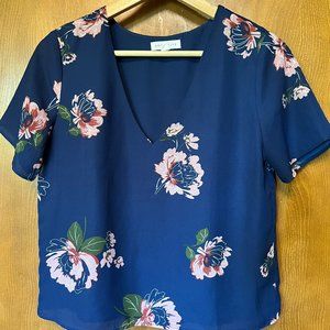Like New V-neck Crop Blouse